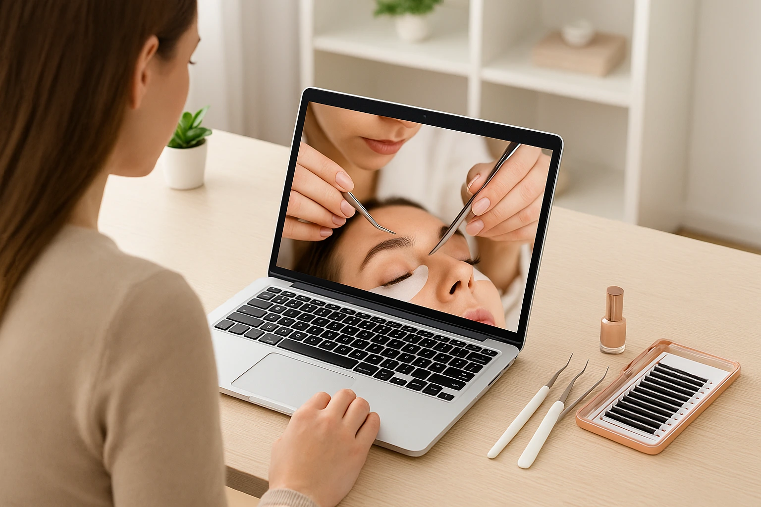 Formation extension de cils en ligne - Apprenez depuis chez vous